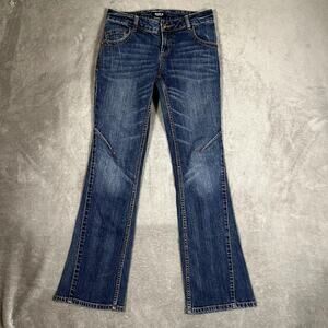 Vintage Allen B By Schwartz Denim Jeans Women's 4 Bootcut Acid Wash Y2K